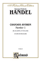 Chandos Anthem No. 1 Study Scores sheet music cover